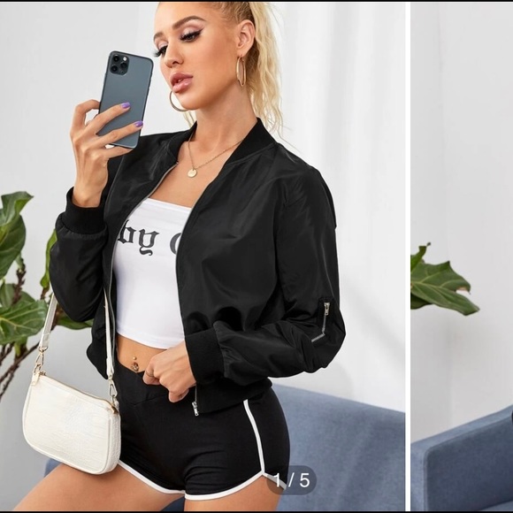 NWOT Shein women’s bomber jacket - Picture 2 of 9